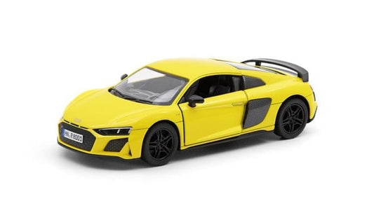 KiNSMART automobilis, 2020 Audi R8 Coupé, geltonas