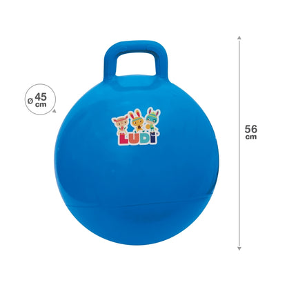 Šokliukas-šokinėjimo kamuolys, mėlynas 45 cm