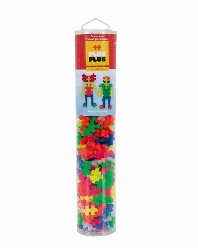 Konstruktorius PLUS PLUS, neoninių spalvų, 240 vnt