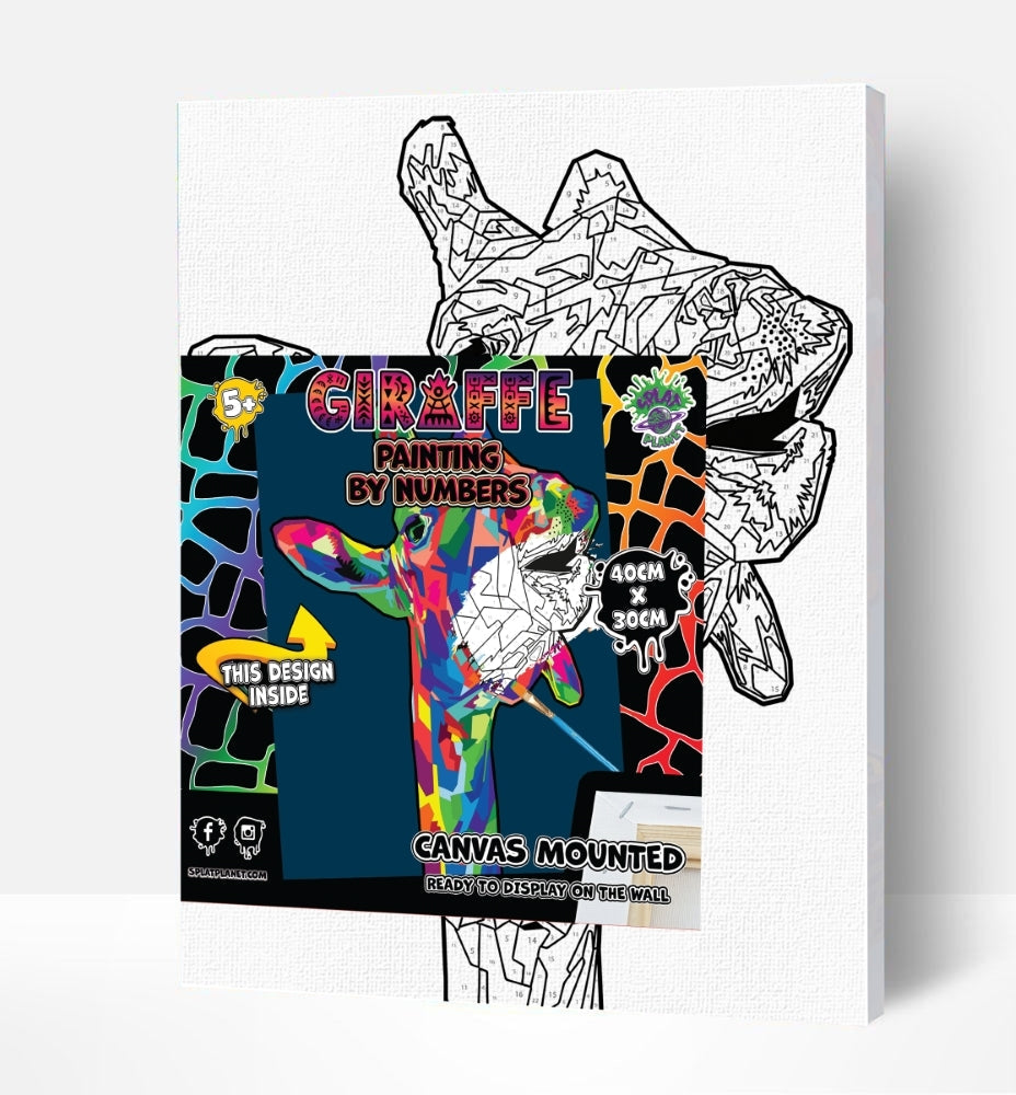 Splat Planet tapyba pagal skaičius, ŽIRAFA 30x40 cm