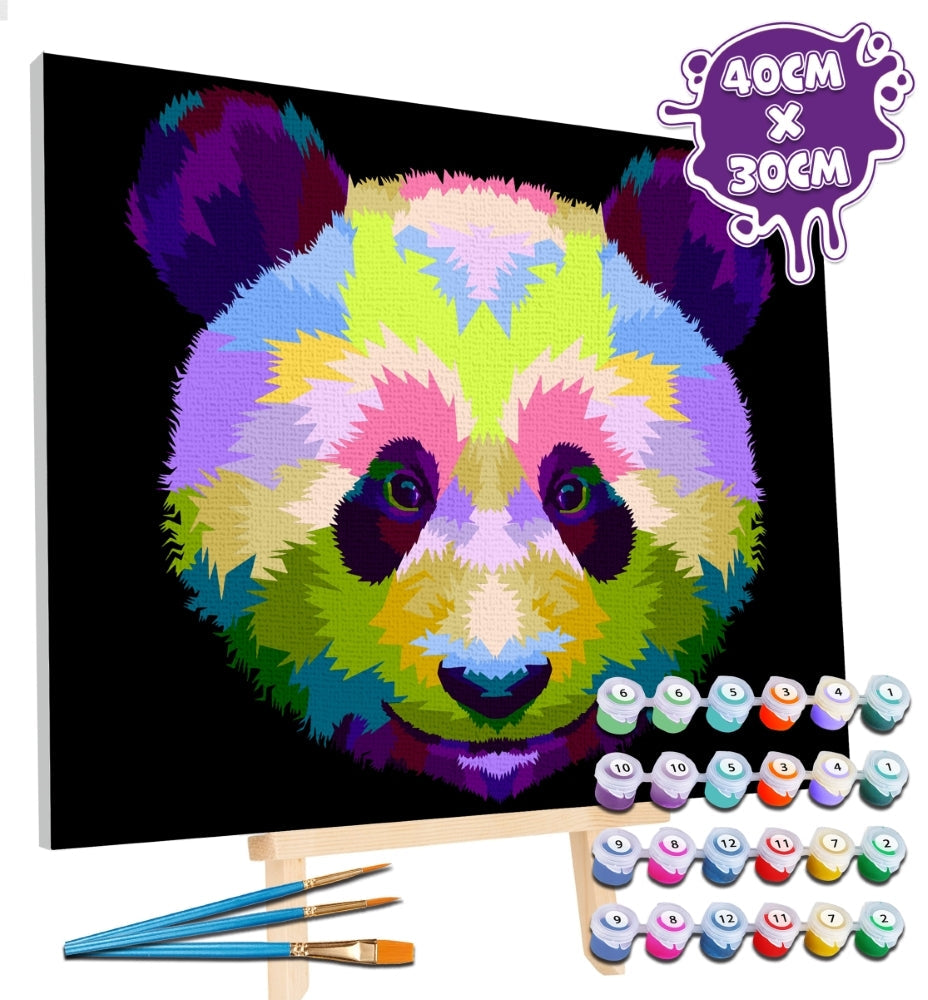 Splat Planet tapyba pagal skaičius, PANDA 30x40 cm